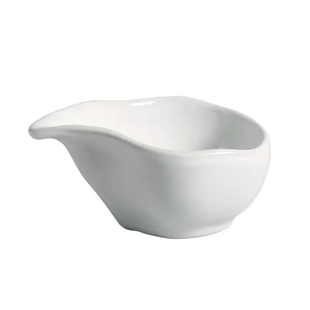 MOLHEIRA NEW WHITE OVAL DE CERÂMICA 8CM