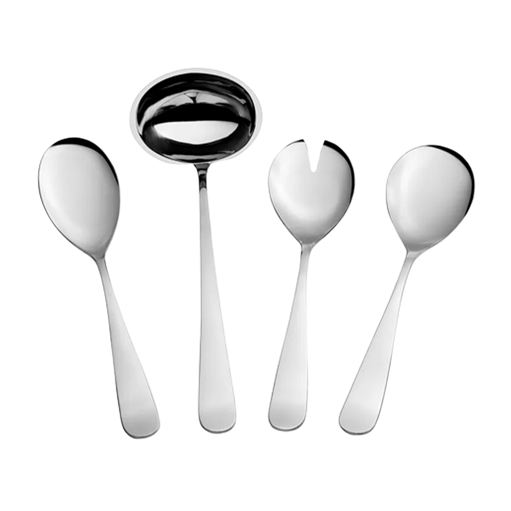 TALHER DE SERVIR BREEZE DE AÇO INOX COM 4 PEÇAS ST.JAMES