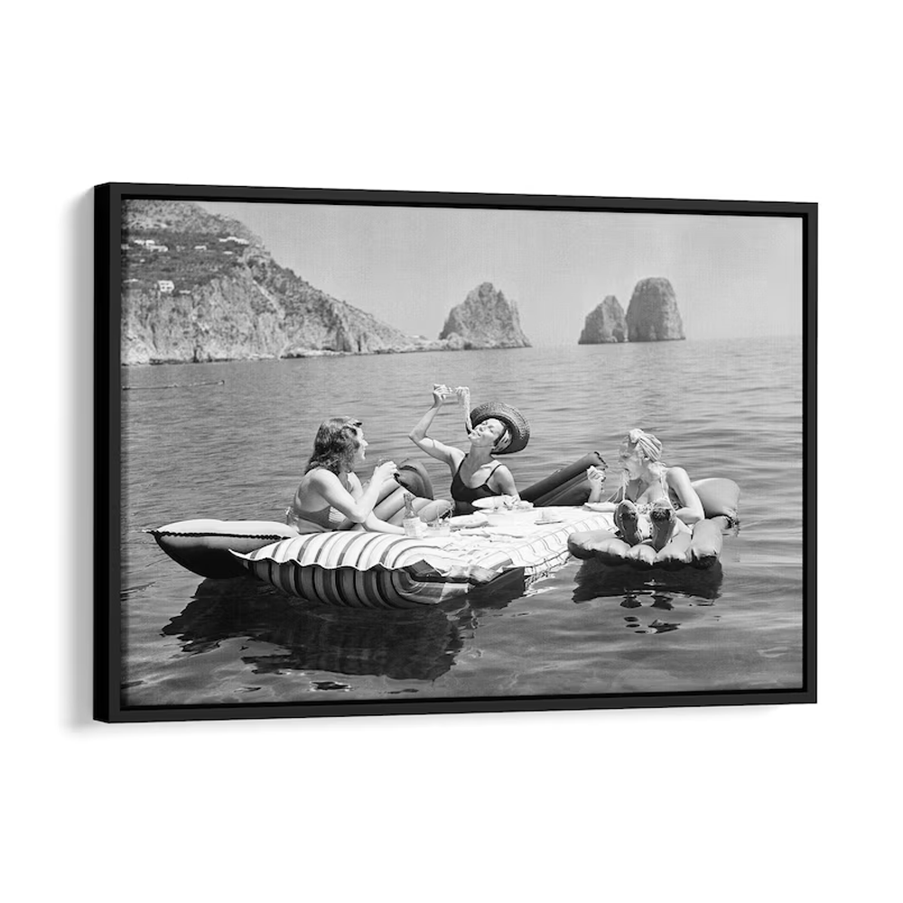 QUADRO VINTAGE BARCO DE MADEIRA 63X93CM