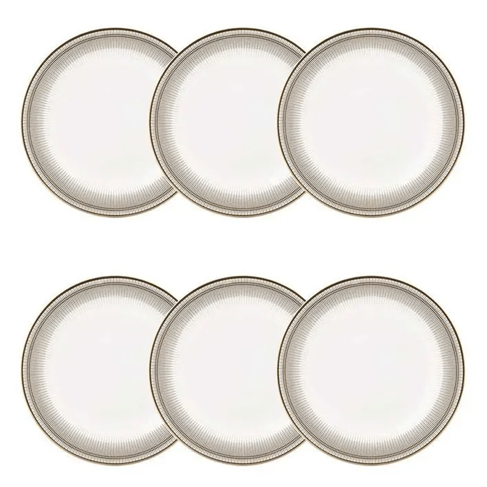 PRATO RASO HARMONIA DE PORCELANA COM 6 OXFORD