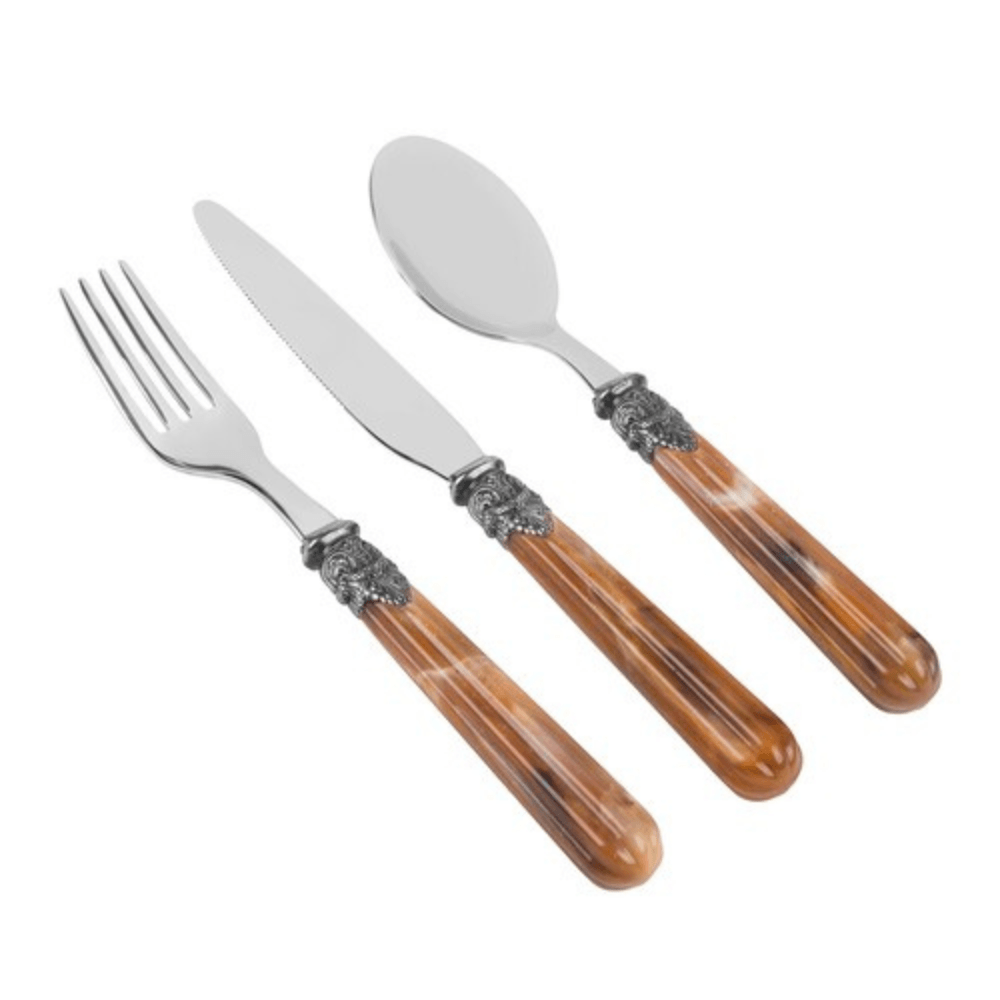 FAQUEIRO VERSAILLES DE AÇO INOX 42 PÇS EME