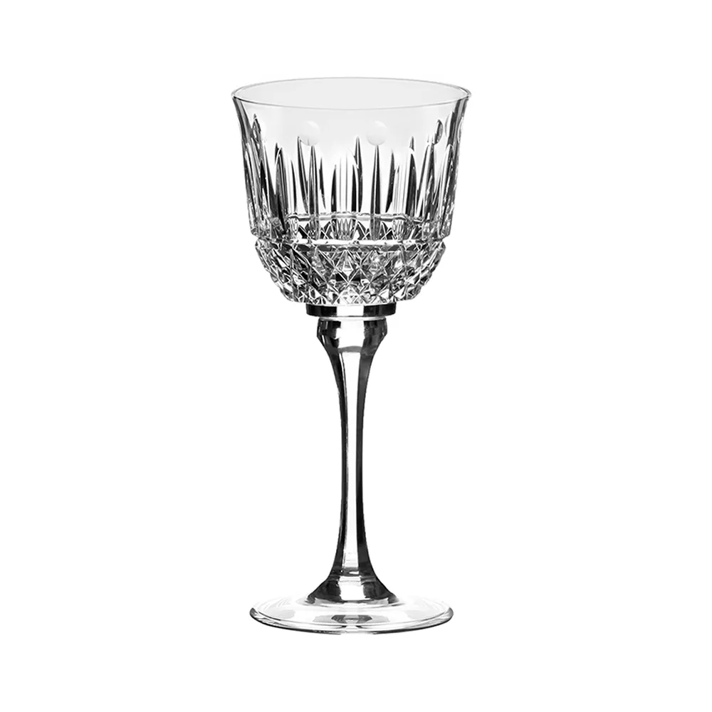 TAÇA DE VINHO DE CRISTAL 370ML COM 6 STRAUSS