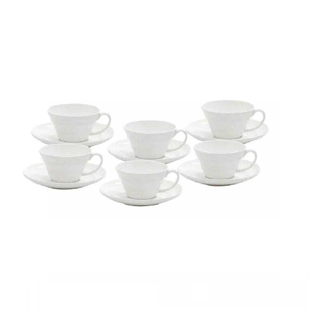 APARELHO DE JANTAR NEW BONE DE PORCELANA COM 42 PEÇAS