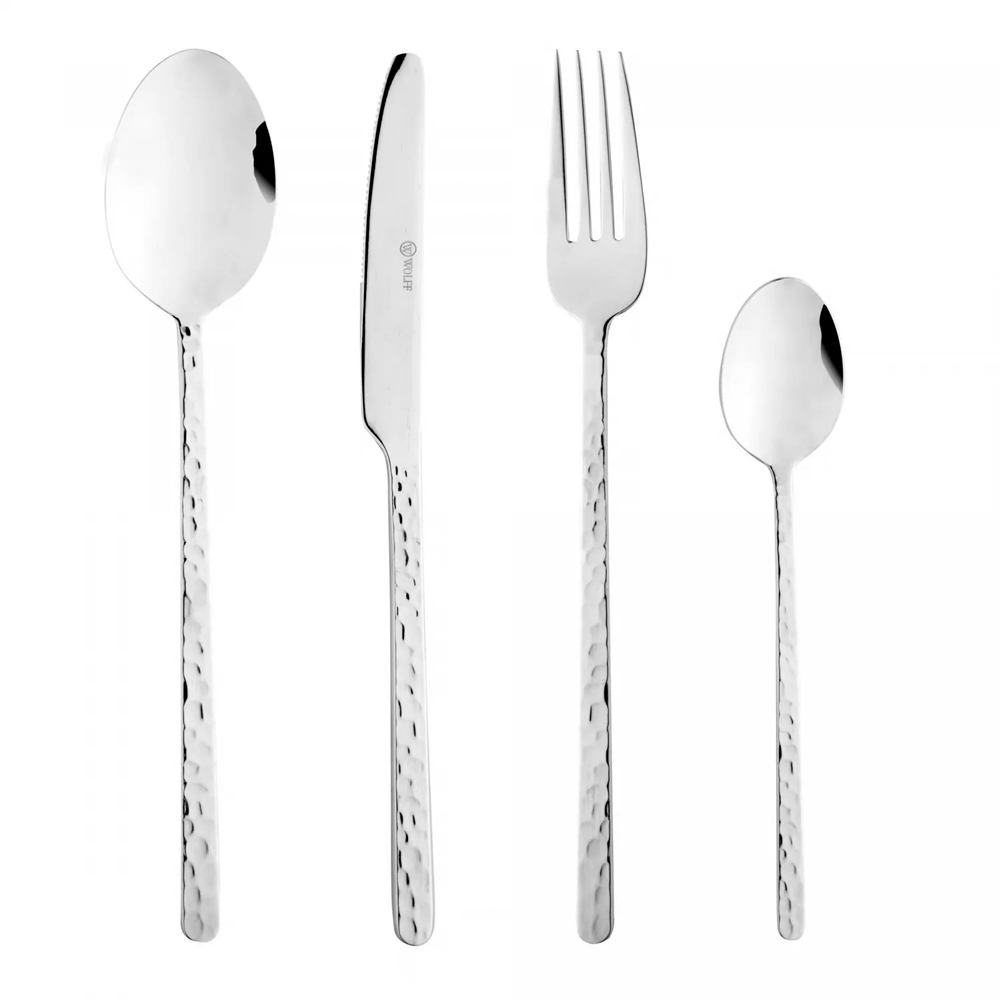 FAQUEIRO VENEZA DE AÇO INOX COM 24 PEÇAS