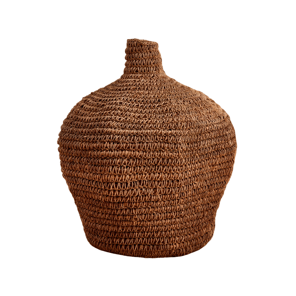 VASO BALÃO DE FIBRA NATURAL 48X40CM