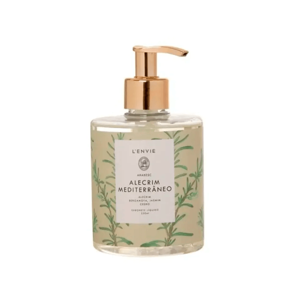 SABONETE LÍQUIDO ALECRIM MEDITERRANEO 350ML LENVIE