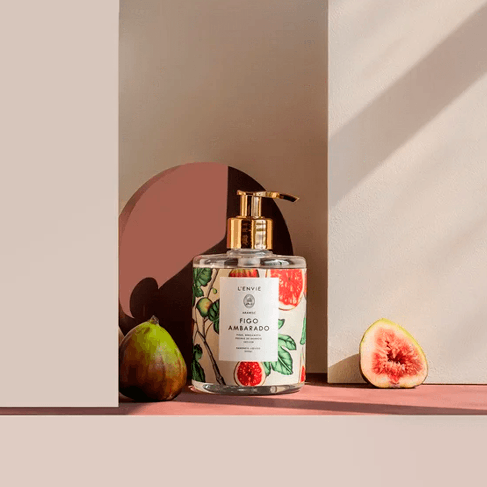 SABONETE LÍQUIDO FIGO AMBARADO 350ML LENVIE