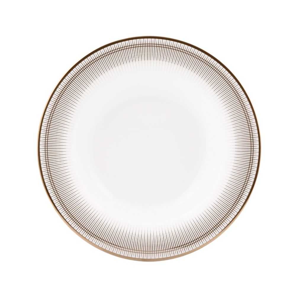 PRATO FUNDO HARMONIA DE PORCELANA COM 6 STRAUSS