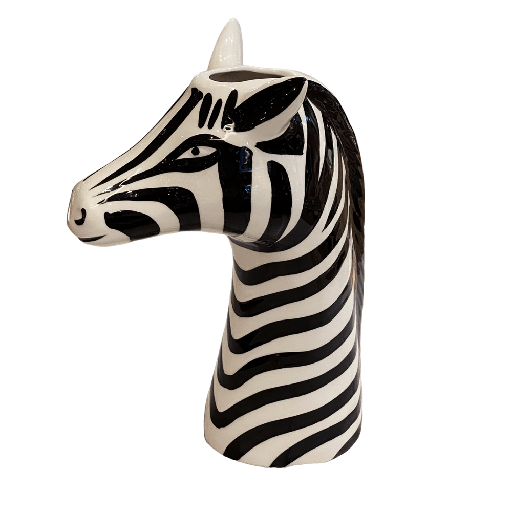 VASO ZEBRA DE CERÂMICA 26CM