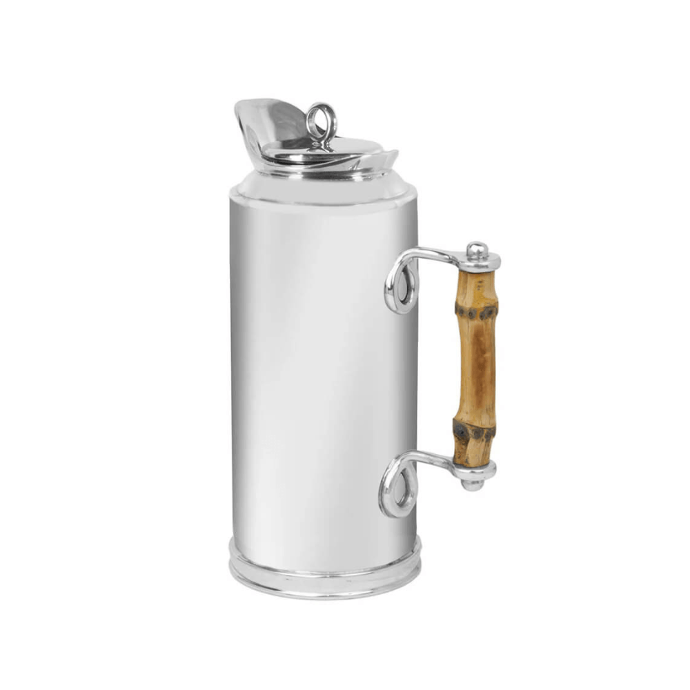 GARRAFA TERMICA DUCK DE AÇO INOX E BAMBU 750ML