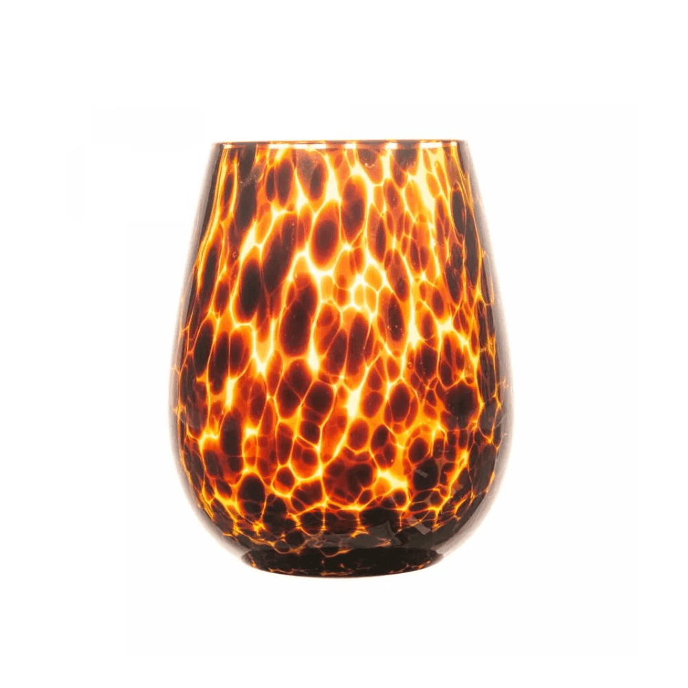 COPO LEOPARD DE VIDRO 500ML COM 6