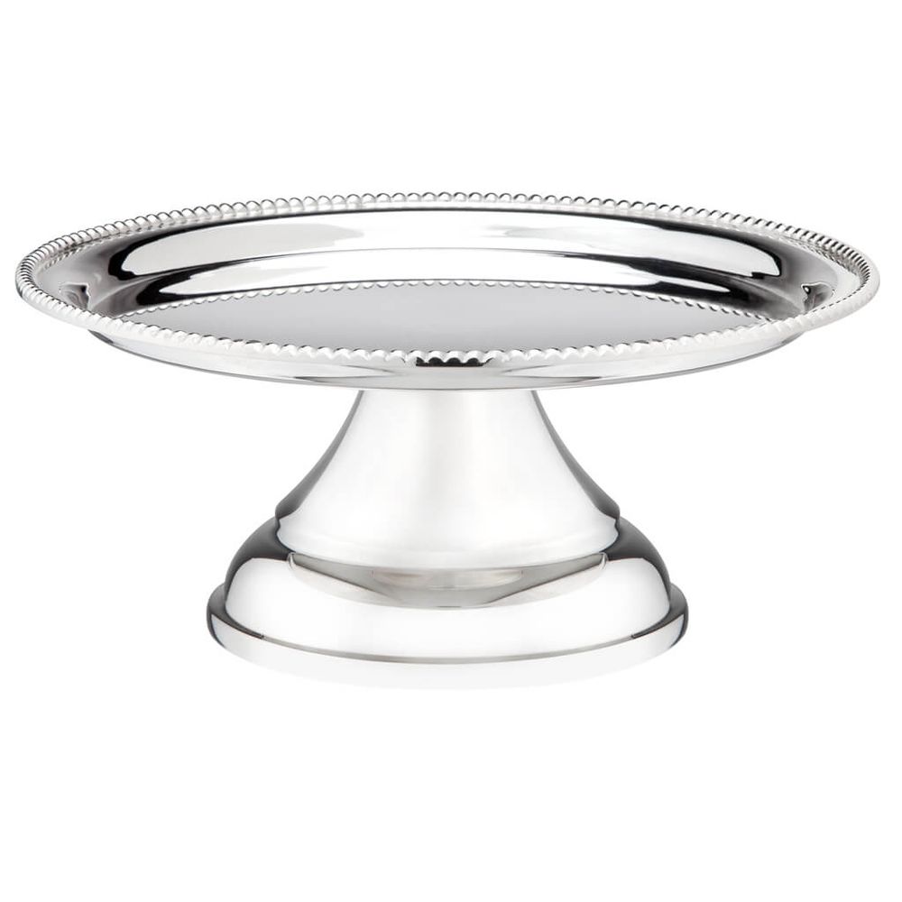 BANDEJA PETIT FOUR PÉROLA DE PRATA 19CM