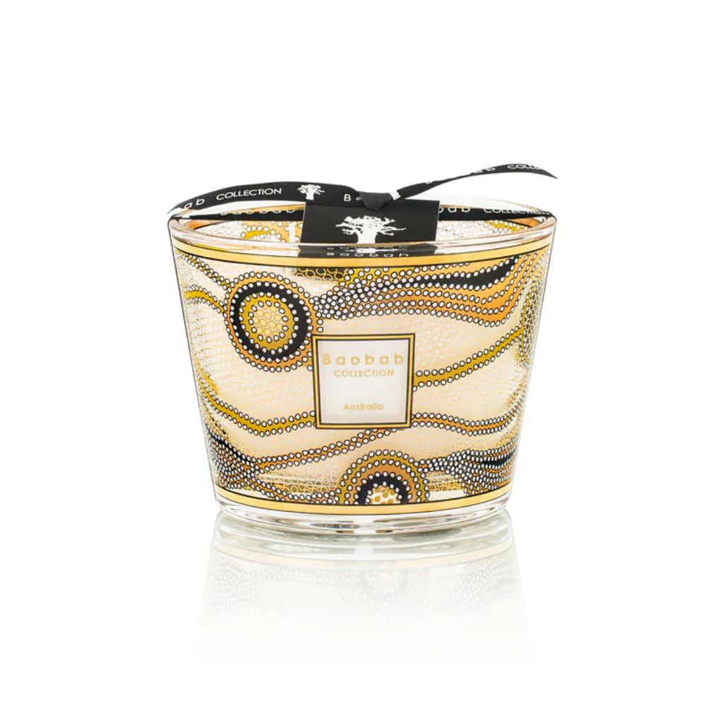 VELA AUSTRALIA POTE DE VIDRO COM TAMPA P BAOBAB