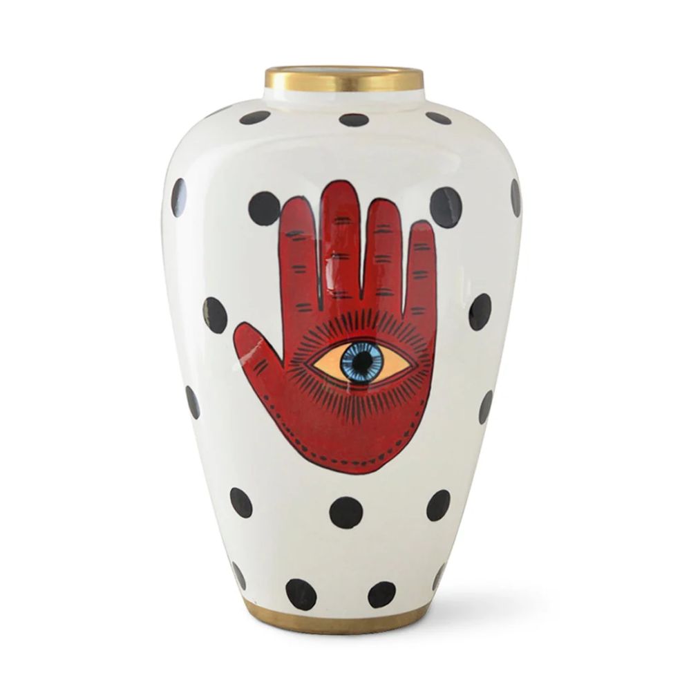 VASO STOP EYE COM TAMPA DE CERÂMICA 88CM
