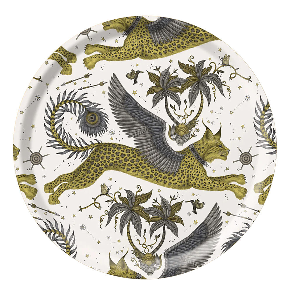 BANDEJA LINX GOLD DE MADEIRA ABDUL 46CM