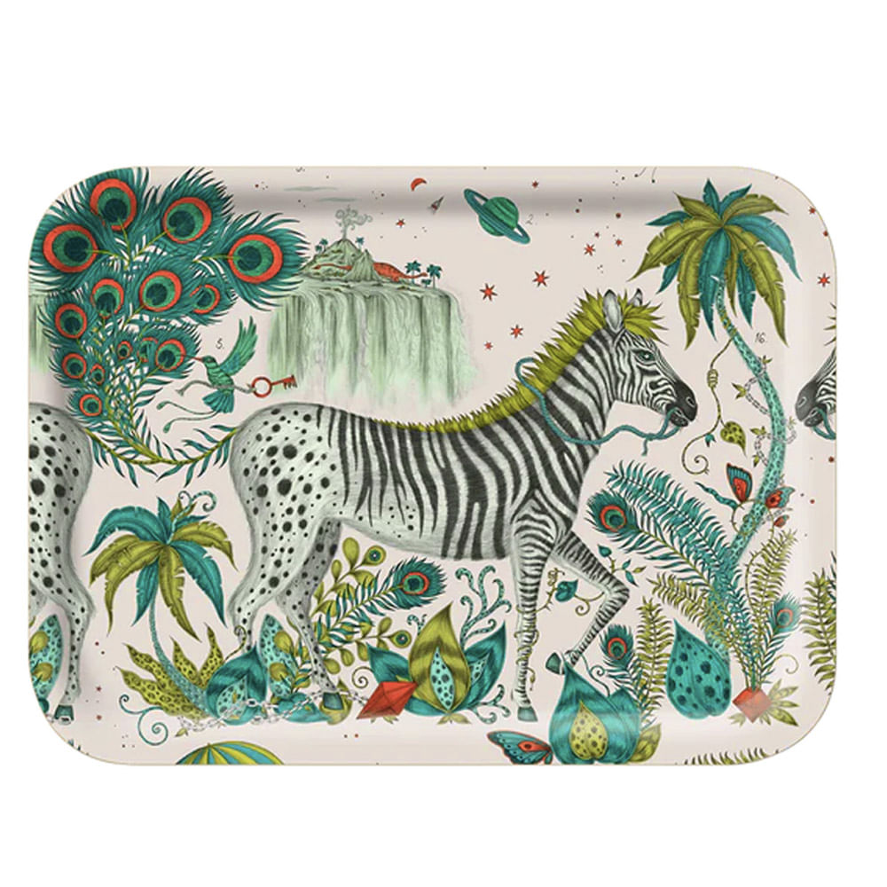 BANDEJA LOST WORLD LIME DE MADEIRA ABDUL 27X20CM