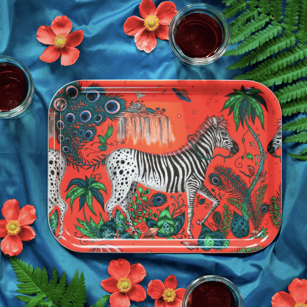BANDEJA LOST WORLD RED DE MADEIRA ABDUL 27X20CM