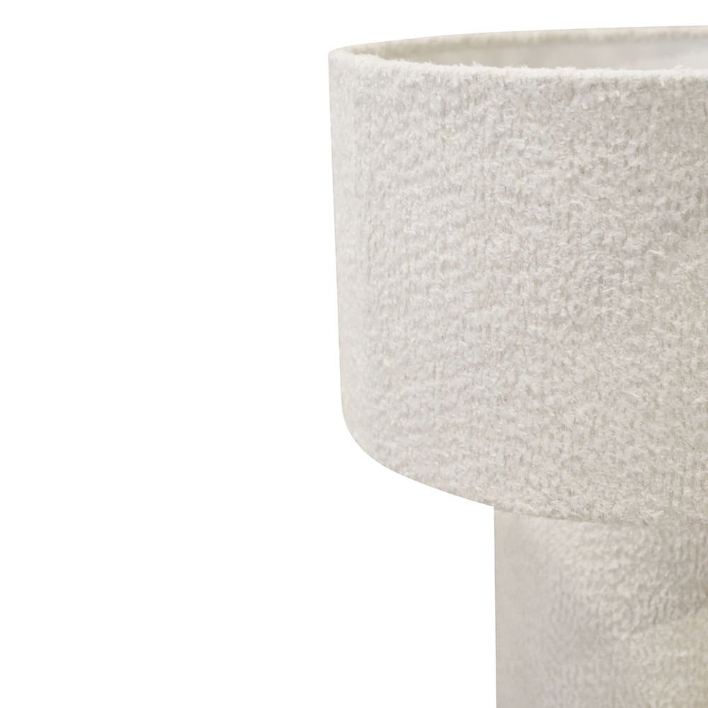 LUMINARIA BOUCLETTE DE TECIDO 48CM