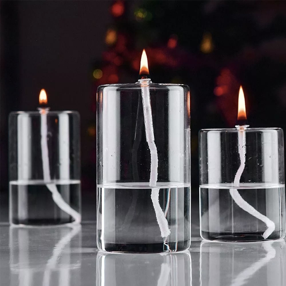 LUMINÁRIA CYLINDRE A ÓLEO DE VIDRO