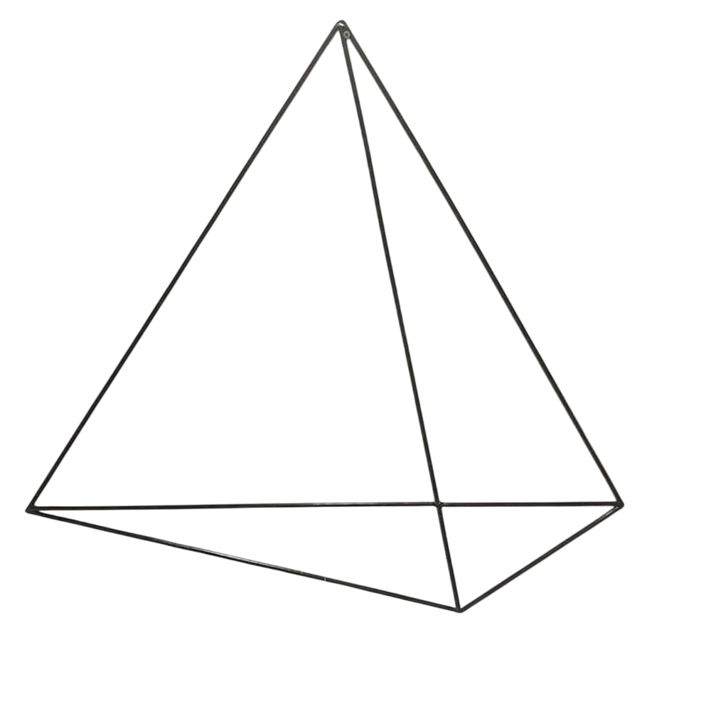 ESCULTURA PRISMA 2D SCHONHAUS DE FERRO 83CM
