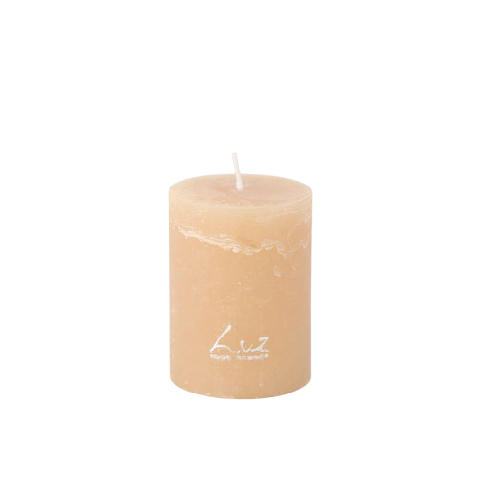 VELA CILINDRICA LATTE LUZ YOUR SENSES 8CM