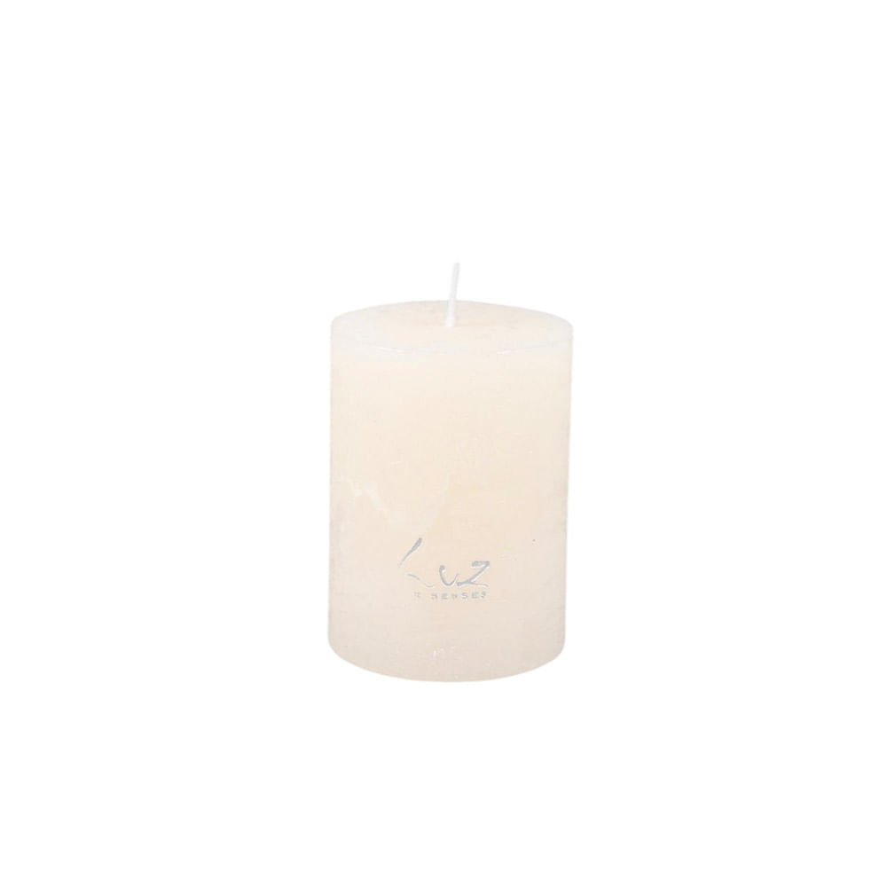 VELA CILINDRICA WHITE ASPARGUS LUZ YOUR SENSES 8CM