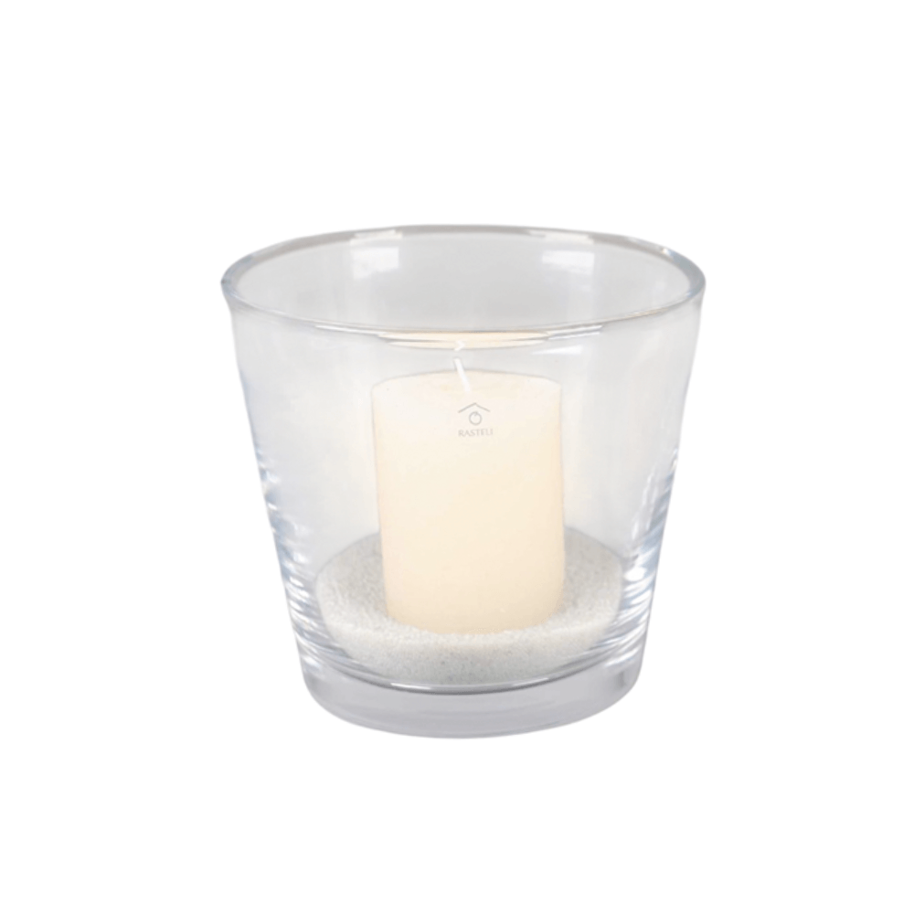 VASO CÔNICO DE VIDRO 18CM