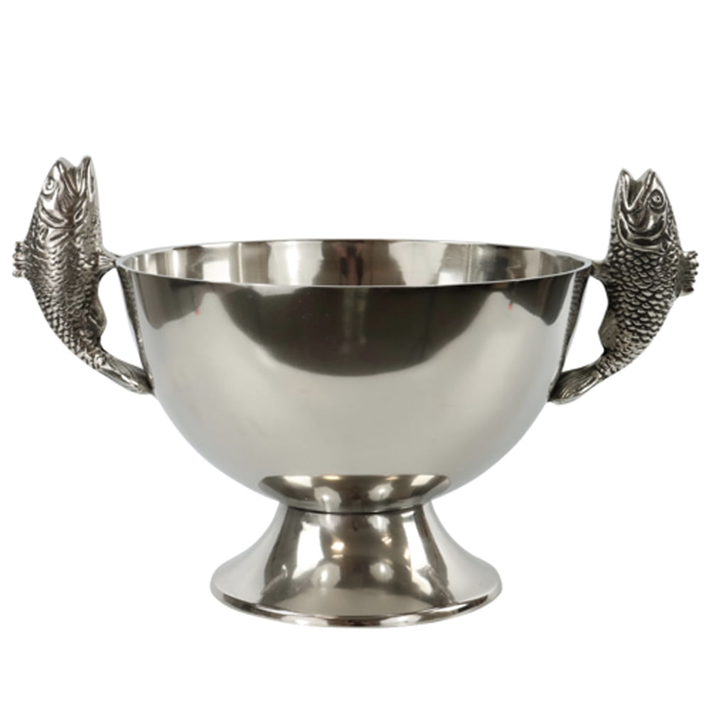 BOWL PEIXE DE METAL 30CM