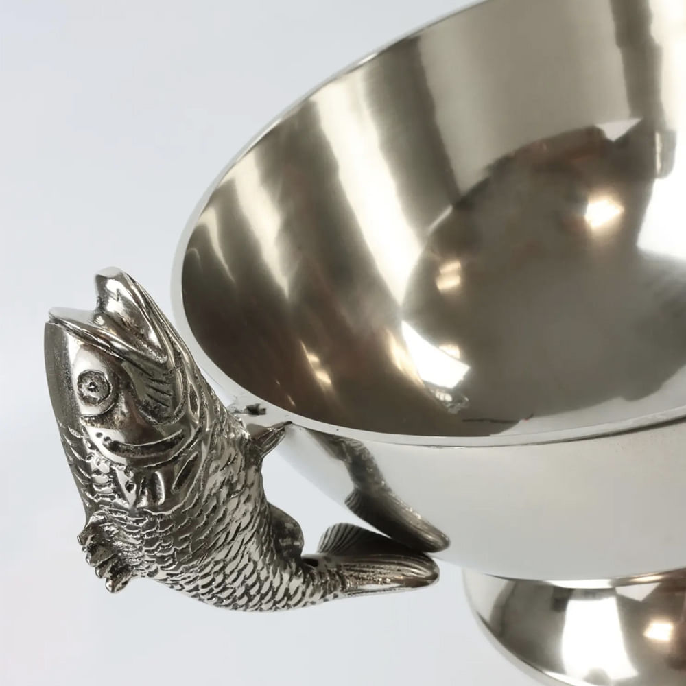 BOWL PEIXE DE METAL 30CM