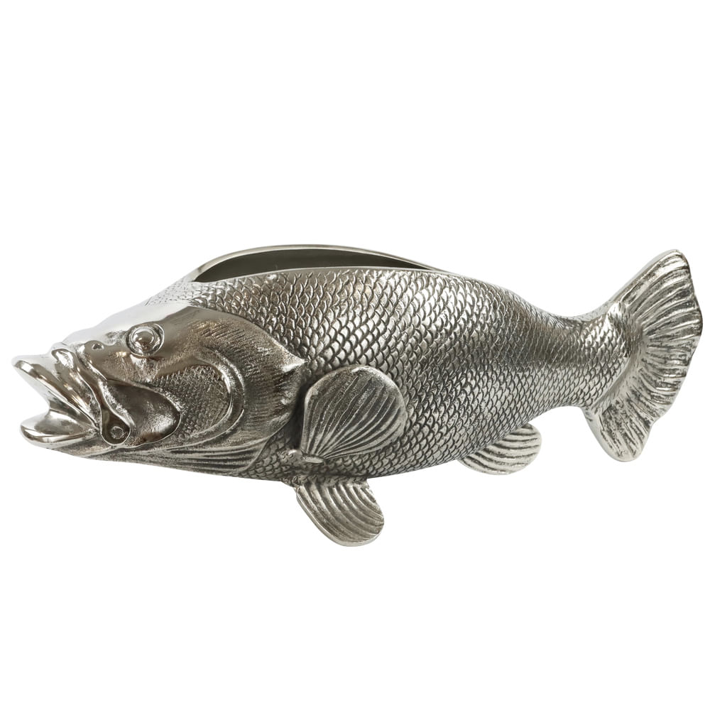 BALDE PEIXE DE METAL 63CM