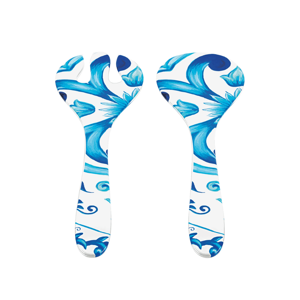 TALHER DE SALADA BLUES DE MELAMINA 28CM GUZZINI