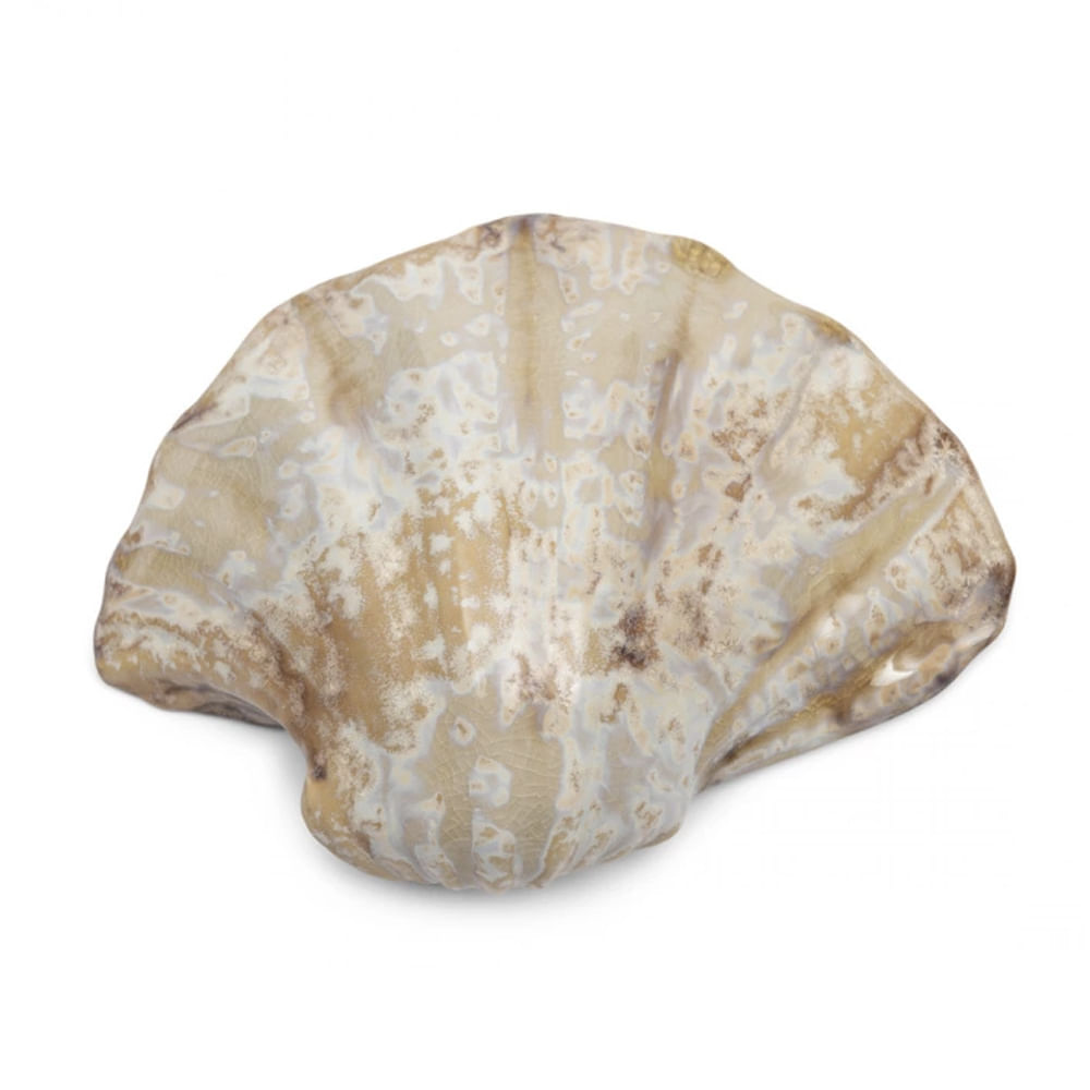 CONCHA DECORATIVA DE CERÂMICA 20CM