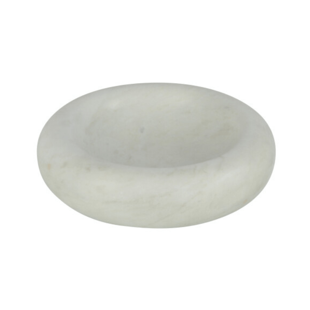 BANDEJA ROUND LOW DE MÁRMORE 29CM