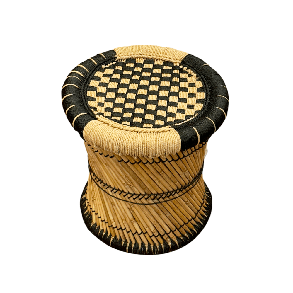 BANQUETA TAMBORETE BLACK DE PALHA 42CM