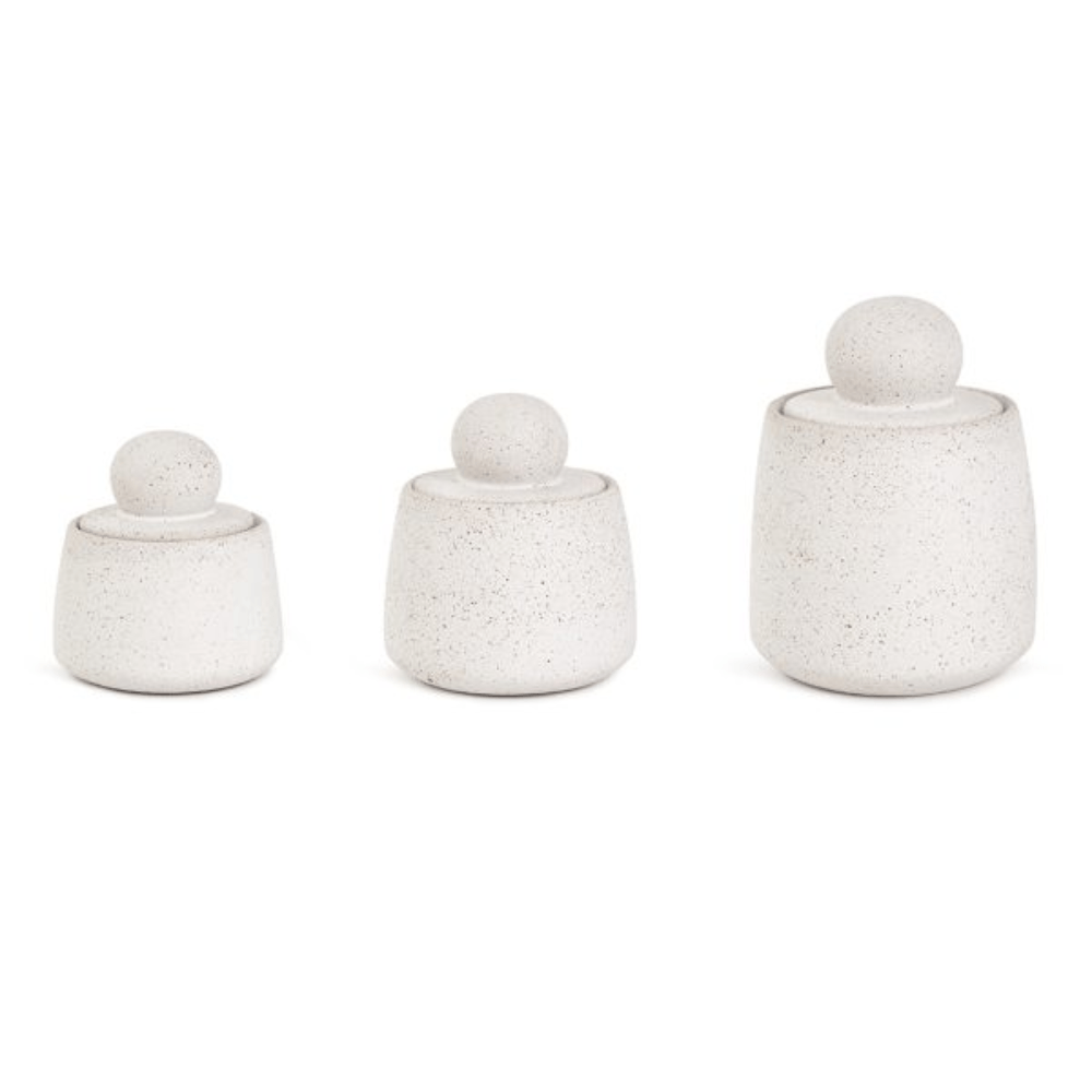 CAIXA REDONDA OFF COM TAMPA DE CERAMICA 13CM