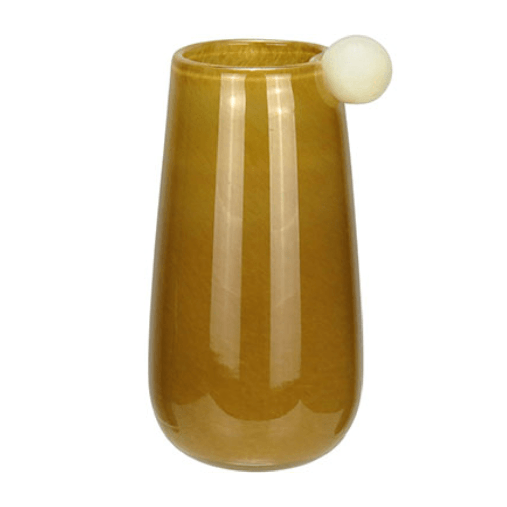 VASO BROWN DE VIDRO 24CM