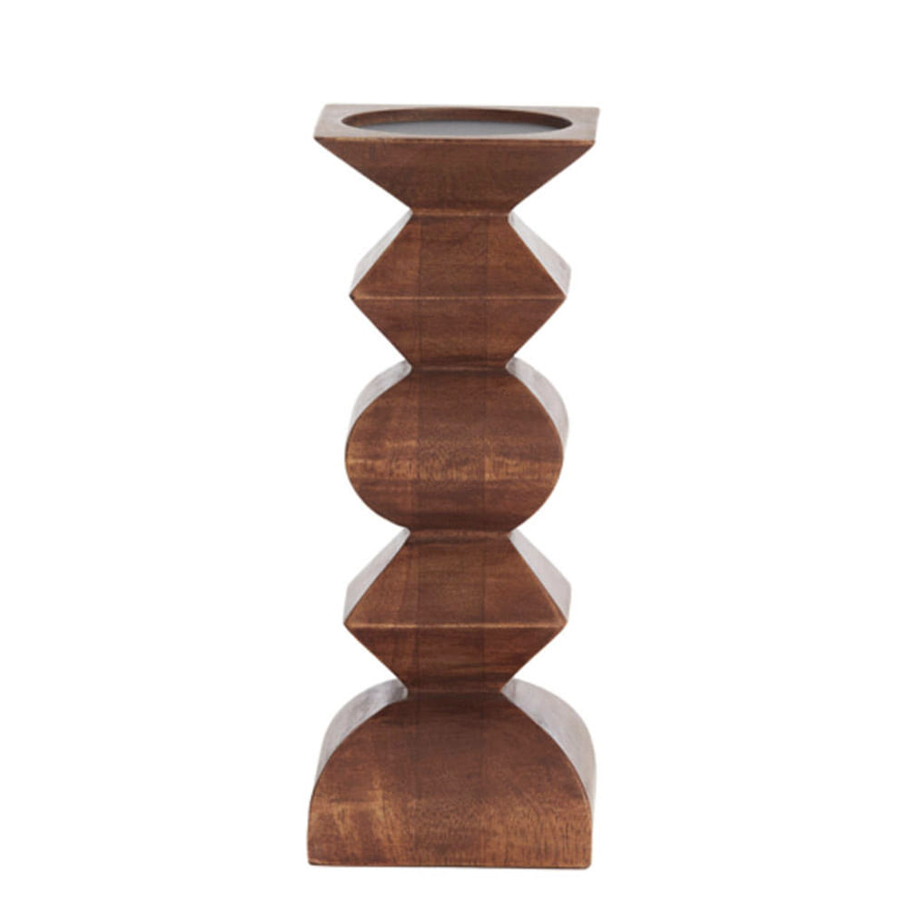 CASTIÇAL ALVERCA DE MADEIRA 26CM