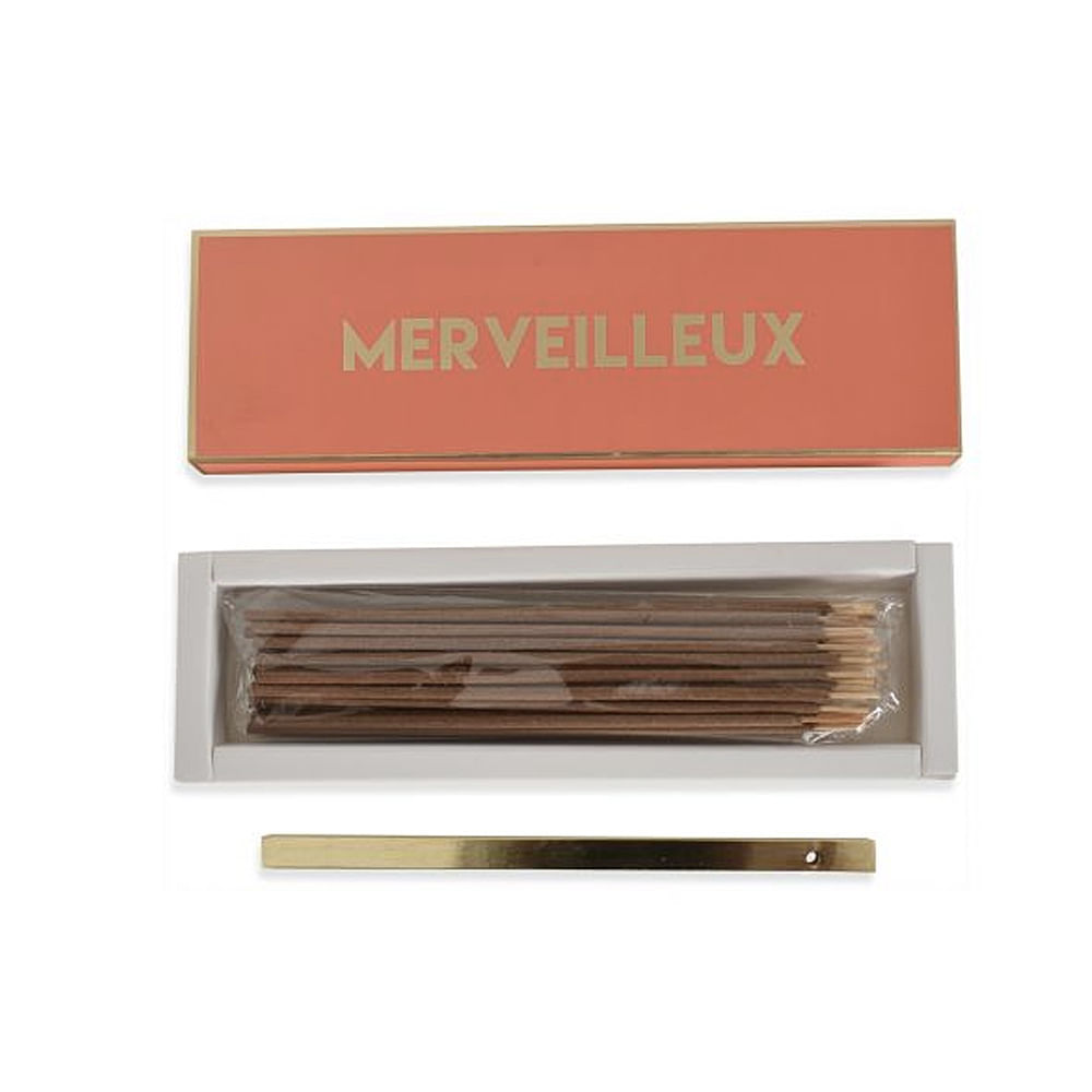 INCENSO MERVEILLEX PATCHOULI COM SUPORTE 15CM