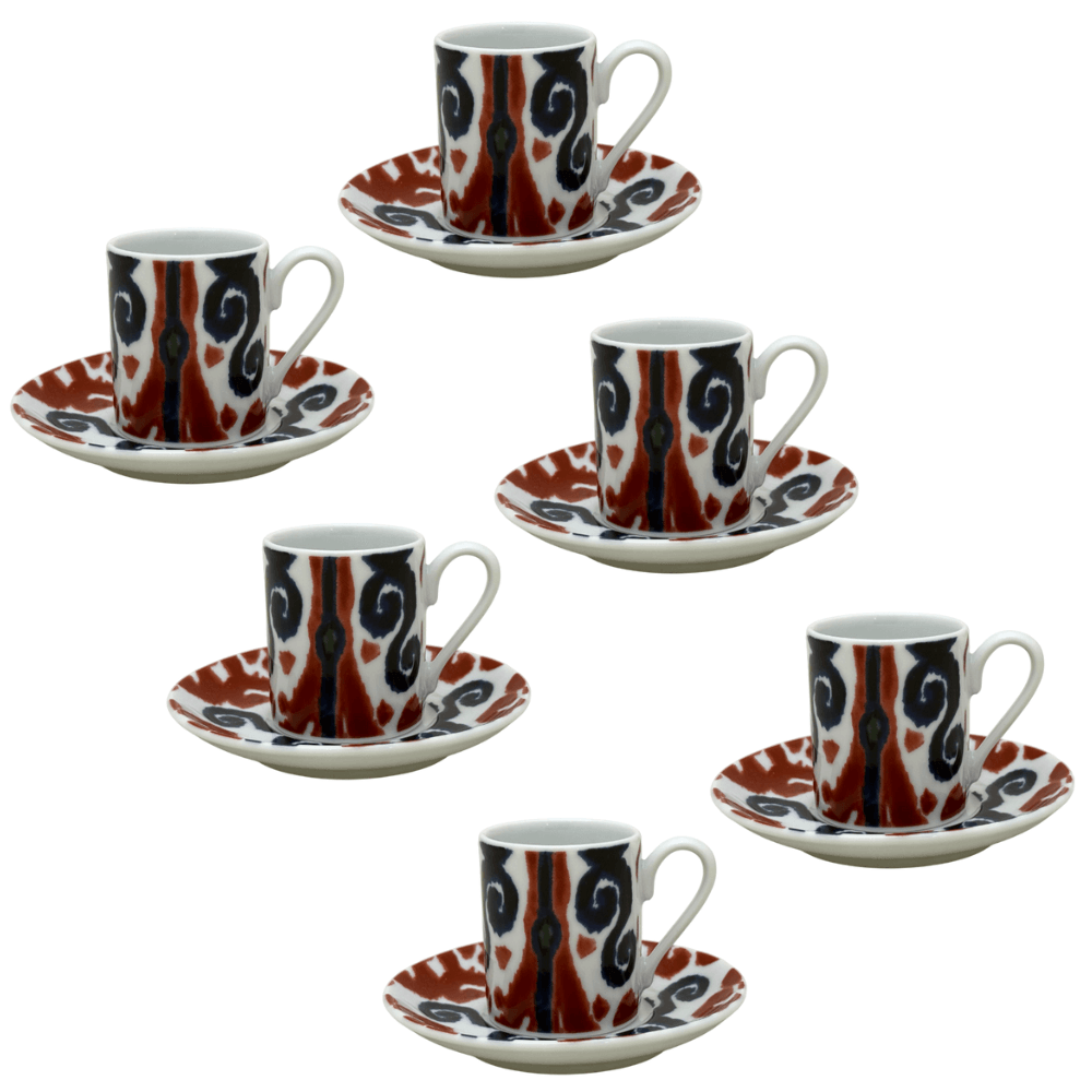 XÍCARA DE CAFÉ STUDYTWO DE PORCELANA COM 6