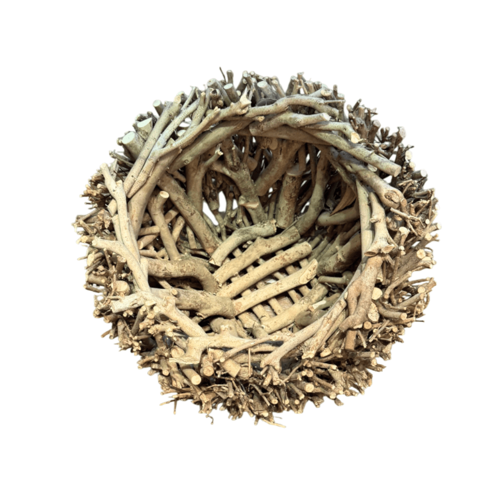 CACHEPOT GALHOS DE MADEIRA 33X25CM