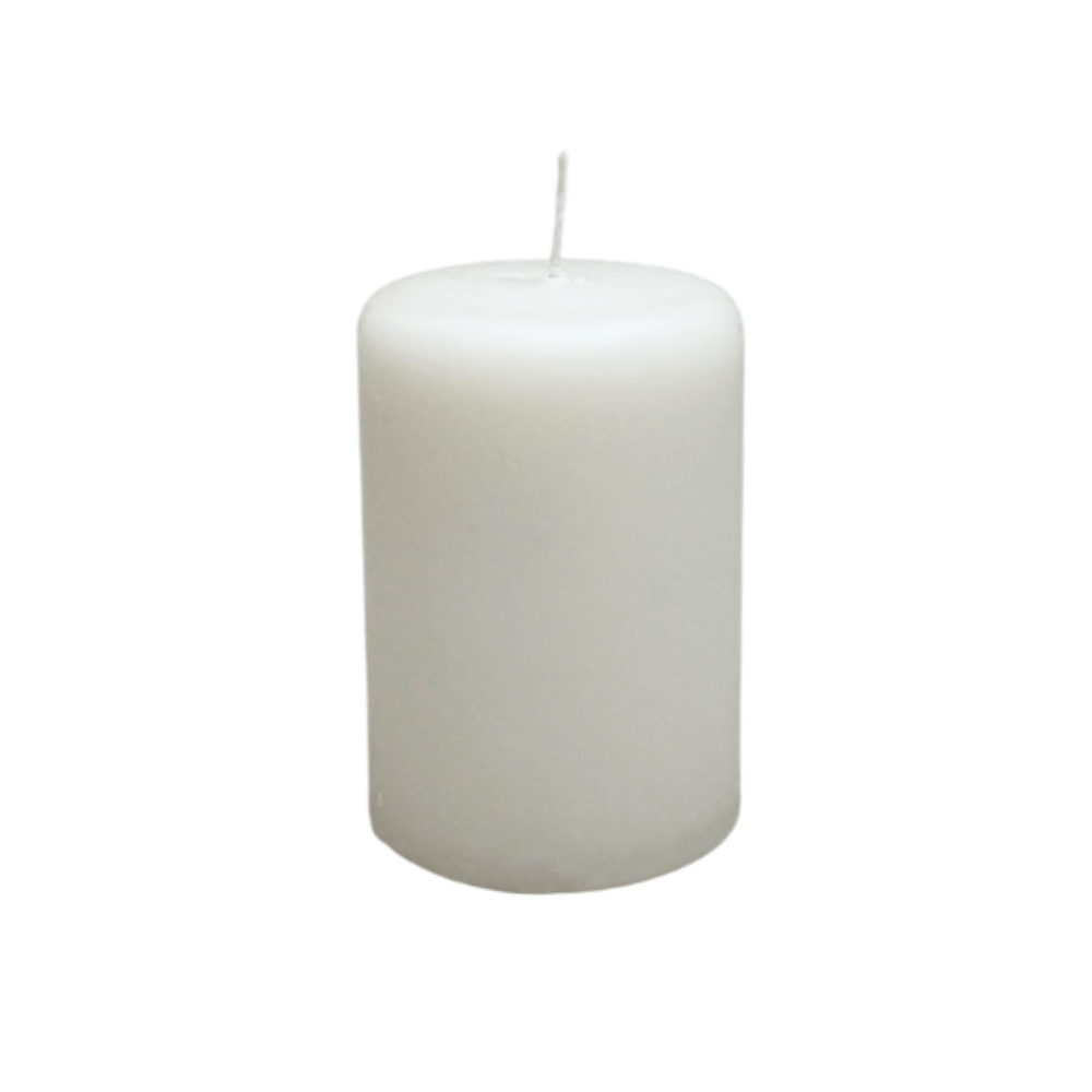 VELA CILÍNDRICA BRANCA 9CM