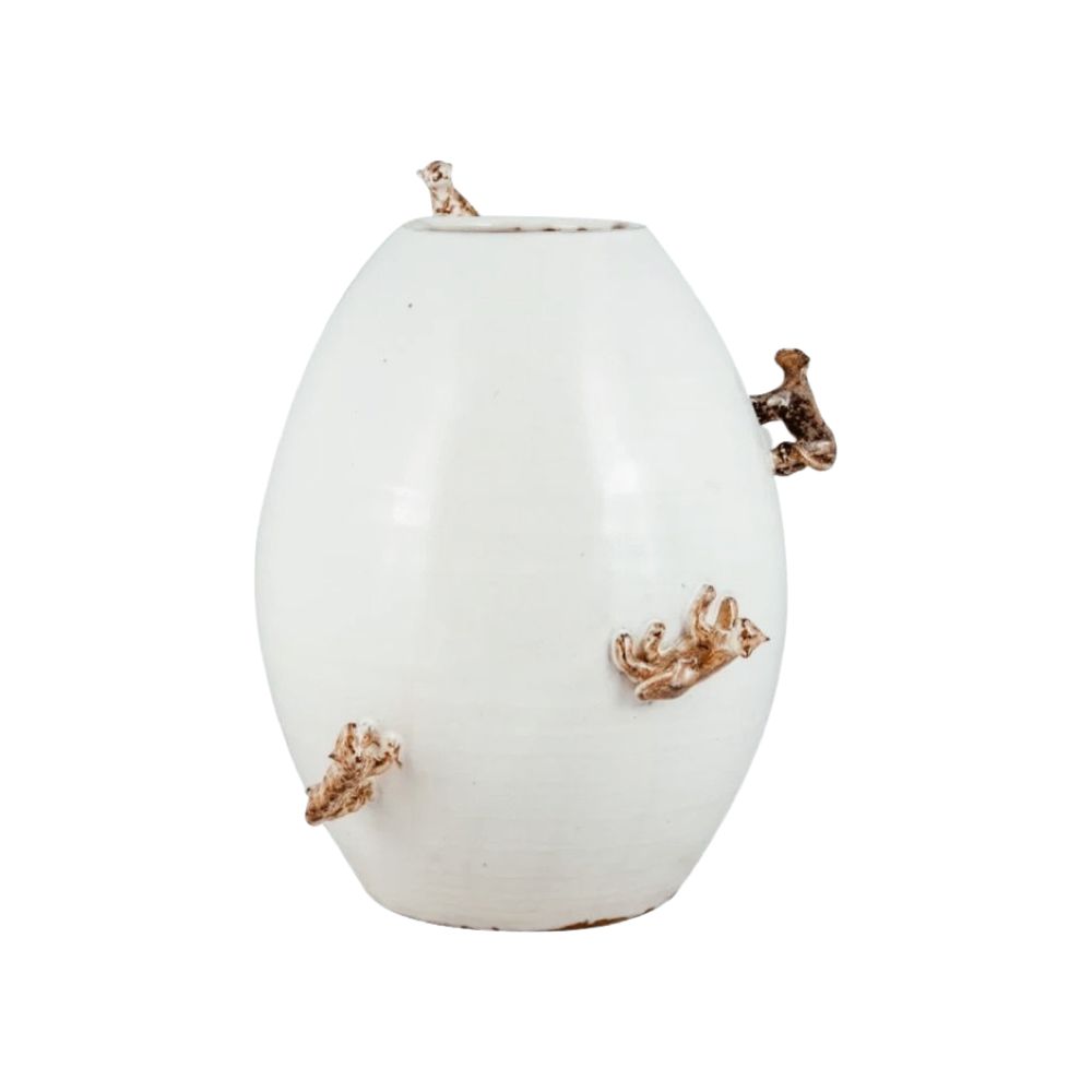 VASO FAUNA DE CERÂMICA 35CM