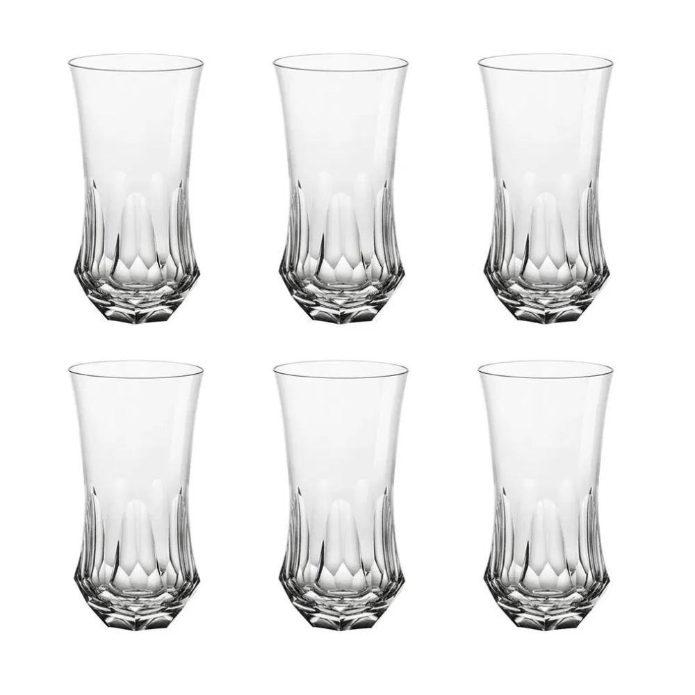 COPO LONG DRINK DE CRISTAL 400ML COM 6 STRAUSS