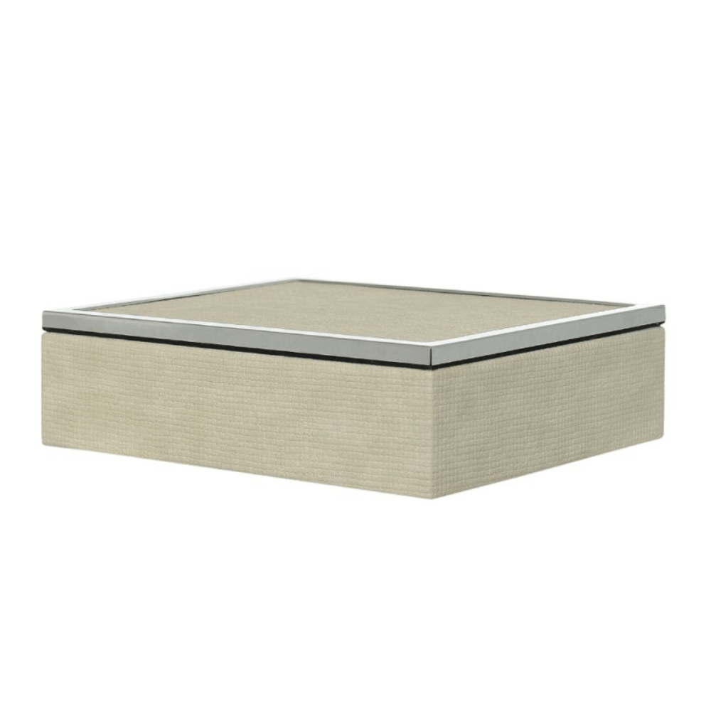 CAIXA METAL DECOR DE MADEIRA 24X19CM