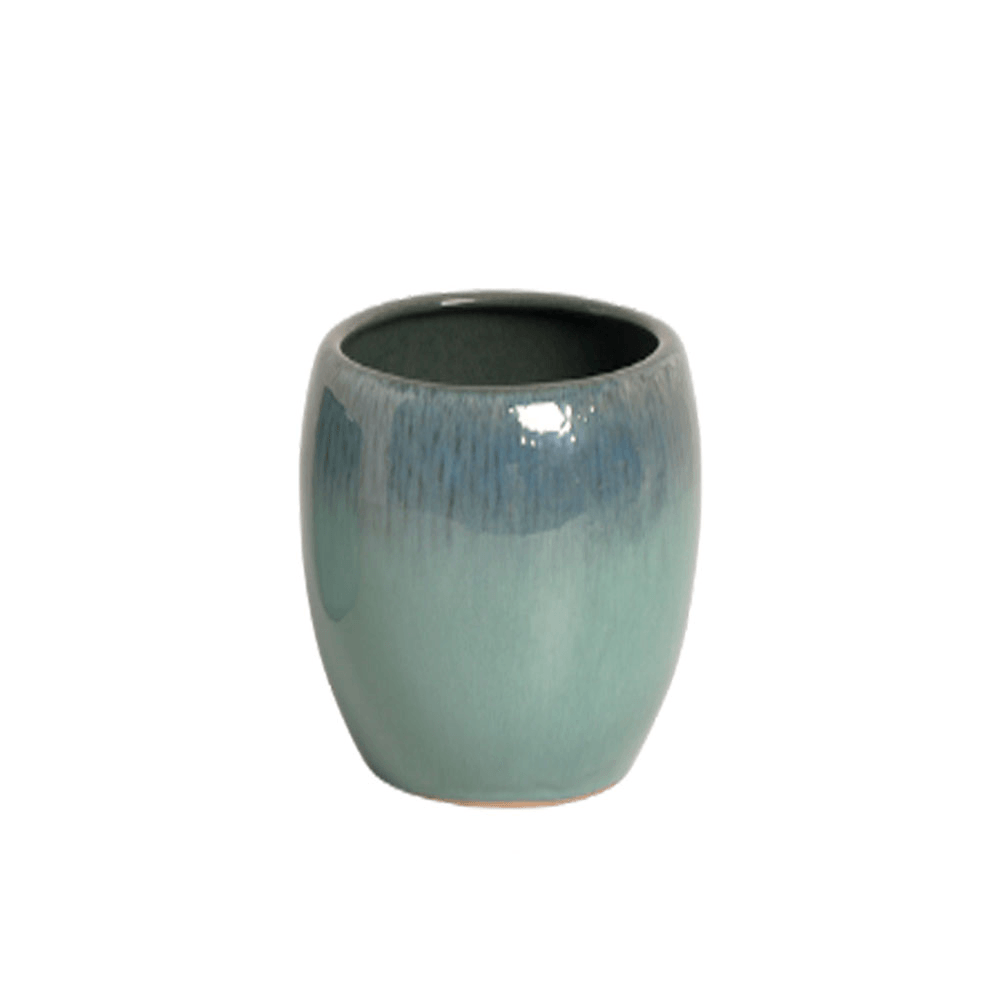 VASO PAISAGEM AZUL DE CERÂMICA 21X24CM