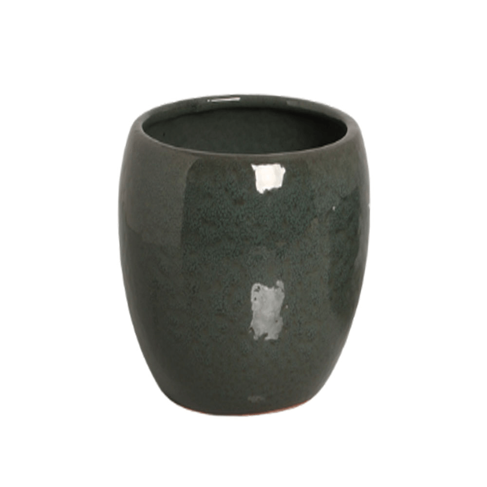 VASO PAISAGEM VERDE DE CERÂMICA 25X30CM