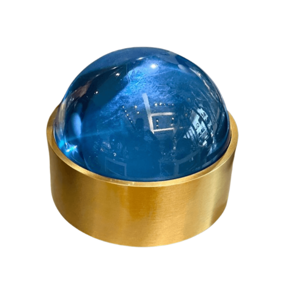 LUPA CAIXA AZUL DE CRISTAL 12CM