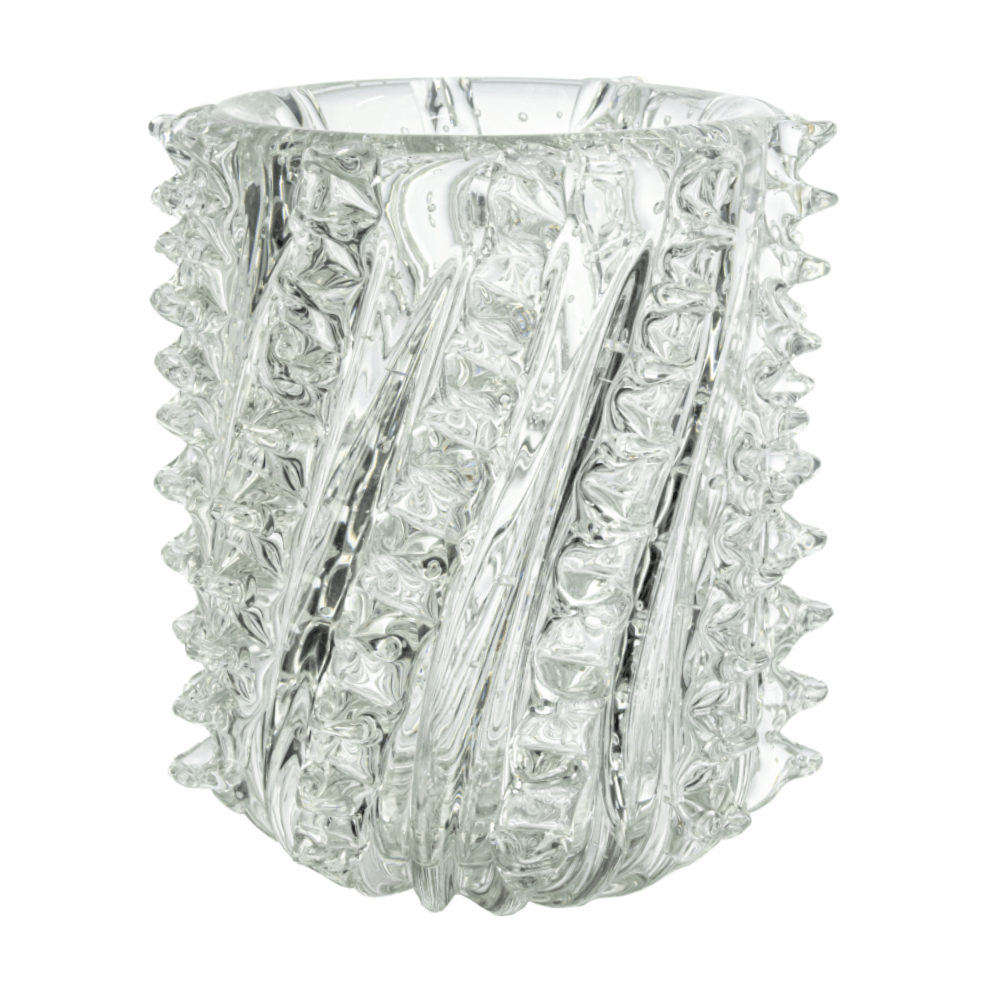 VASO SAN POLO TRANSPARENTE MURANO DE CRISTAL 19CM