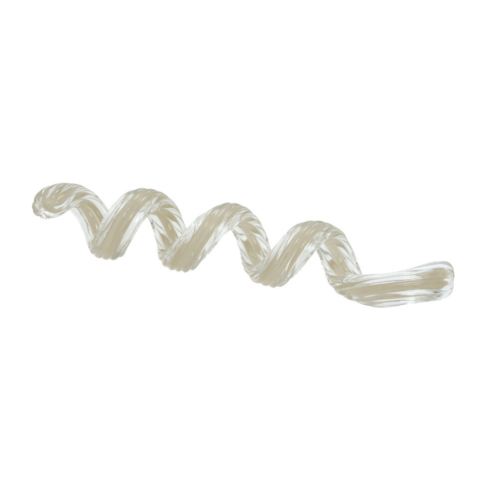 ESCULTURA DECORATIVA ESPIRAL DE VIDRO 48CM