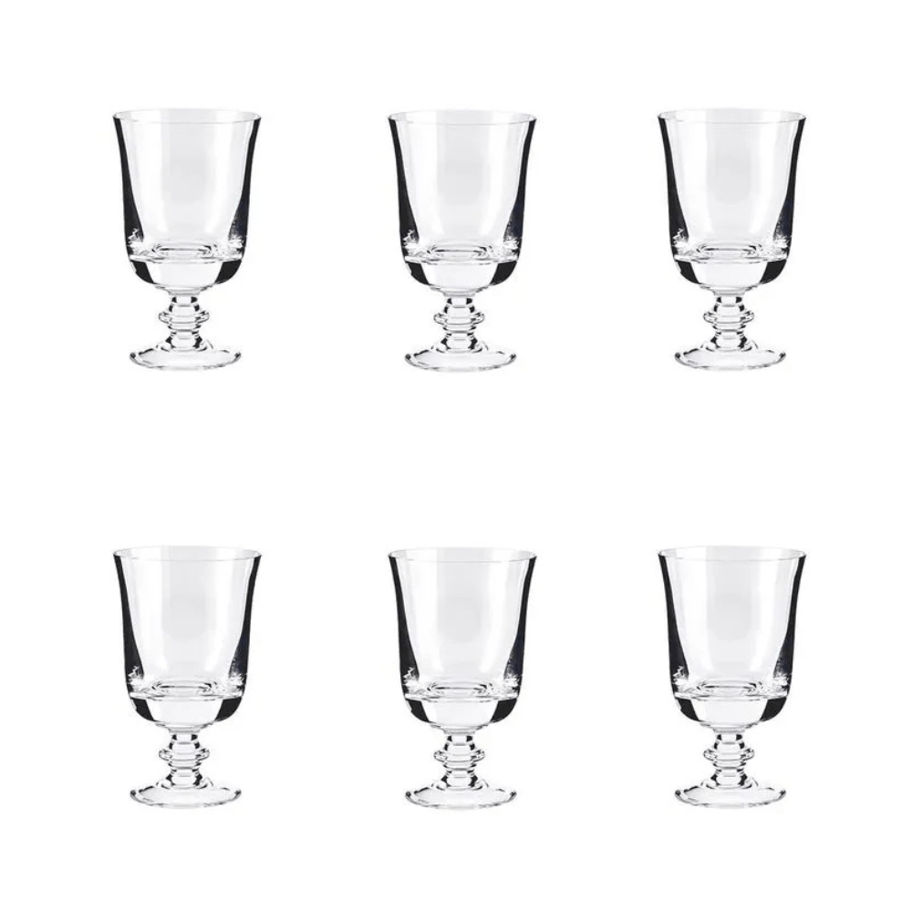 TAÇA DE AGUA CLASSIC DE CRISTAL 350ML COM 6 STRAUSS
